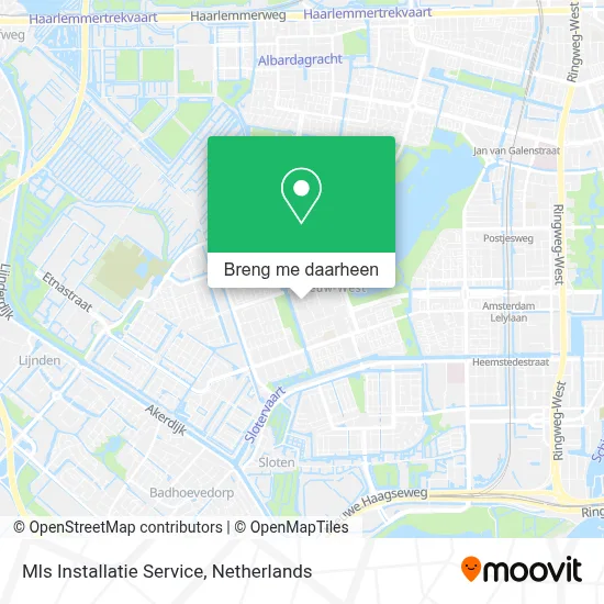 Mls Installatie Service kaart