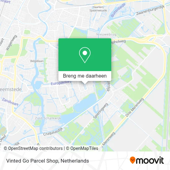 Vinted Go Parcel Shop kaart