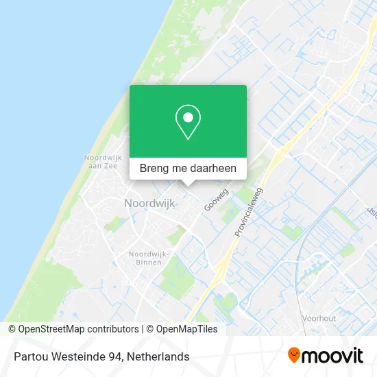 Partou Westeinde 94 kaart