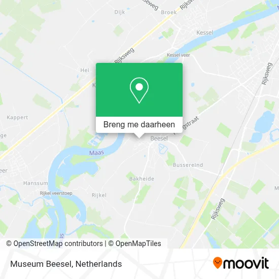 Museum Beesel kaart