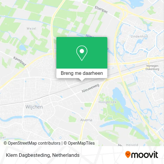 Klem Dagbesteding kaart
