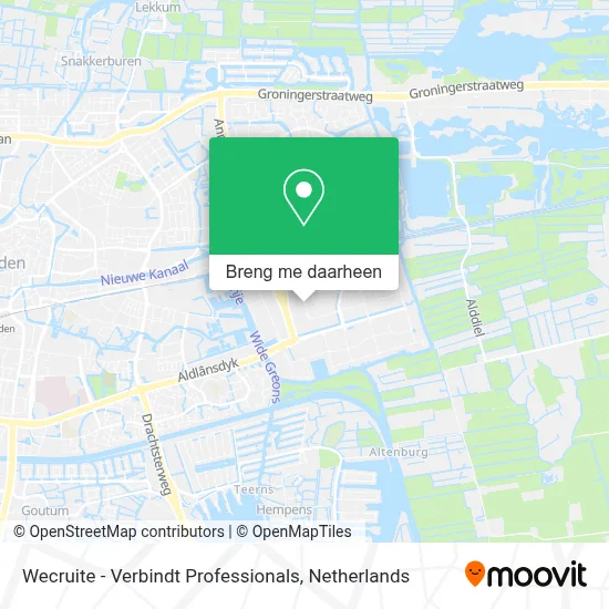 Wecruite - Verbindt Professionals kaart