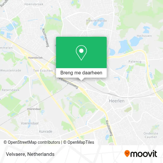 Velvaere kaart