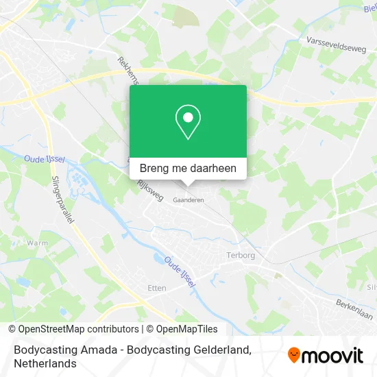 Bodycasting Amada - Bodycasting Gelderland kaart