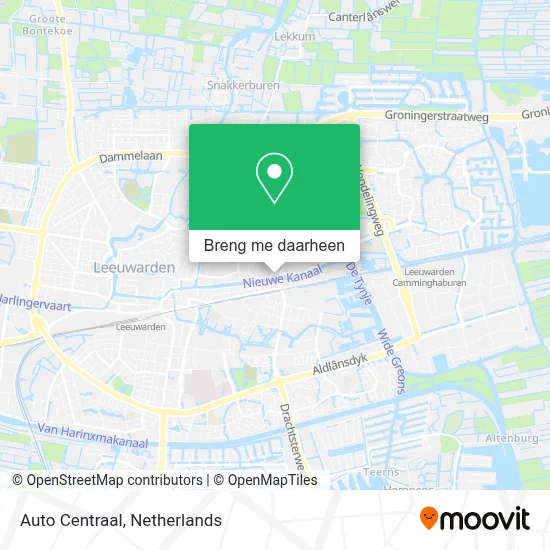Auto Centraal kaart