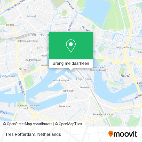 Tres Rotterdam kaart