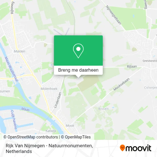 Rijk Van Nijmegen - Natuurmonumenten kaart