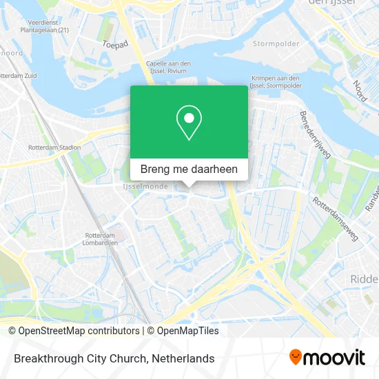 Breakthrough City Church kaart