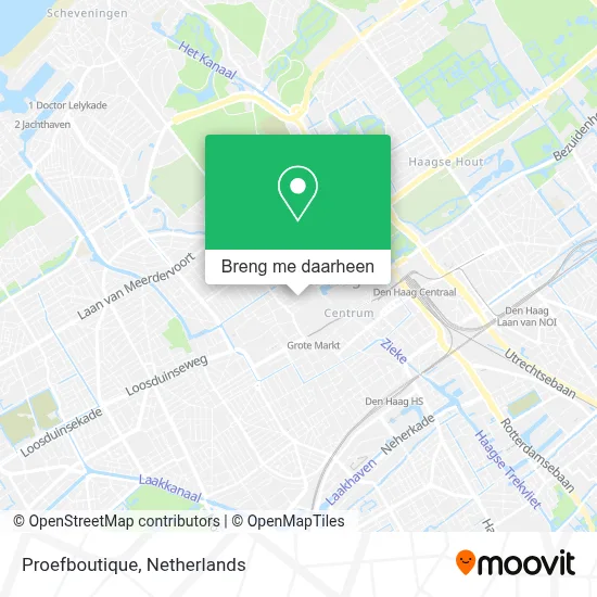 Proefboutique kaart