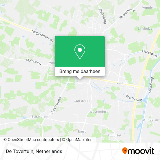 De Tovertuin kaart