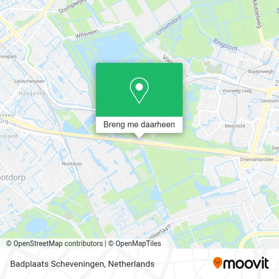 Badplaats Scheveningen kaart