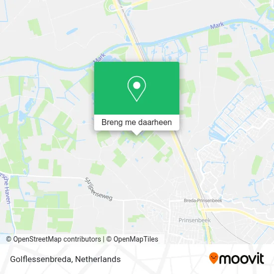 Golflessenbreda kaart