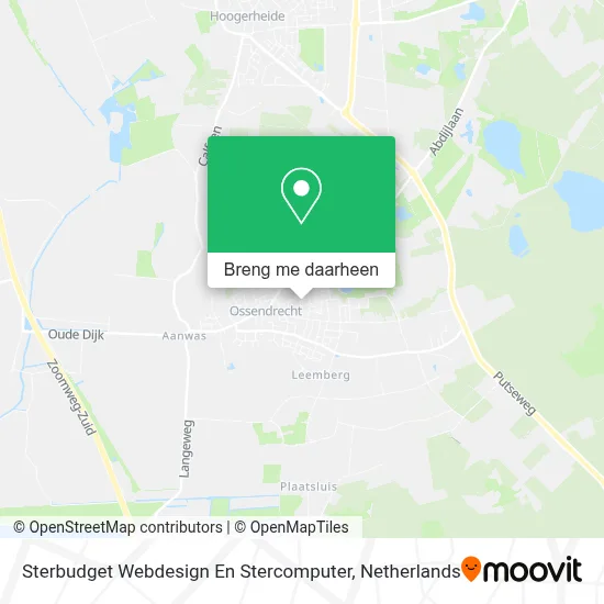Sterbudget Webdesign En Stercomputer kaart