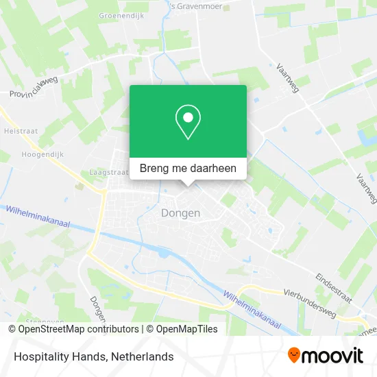 Hospitality Hands kaart