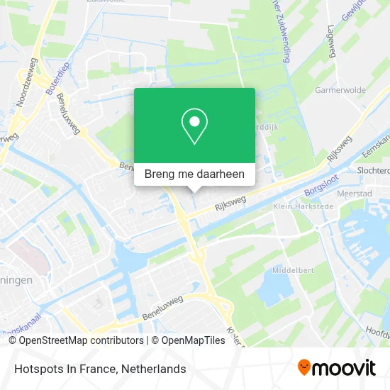 Hotspots In France kaart