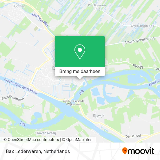 Bax Lederwaren kaart