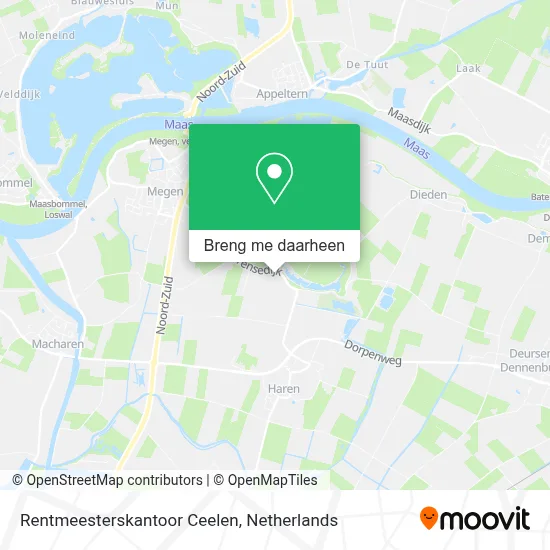 Rentmeesterskantoor Ceelen kaart