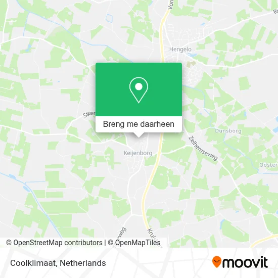 Coolklimaat kaart