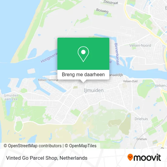 Vinted Go Parcel Shop kaart