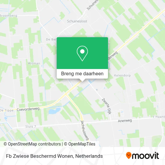 Fb     Zwiese Beschermd Wonen kaart