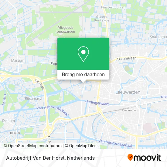 Autobedrijf Van Der Horst kaart