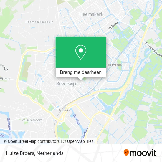 Huize Broers kaart