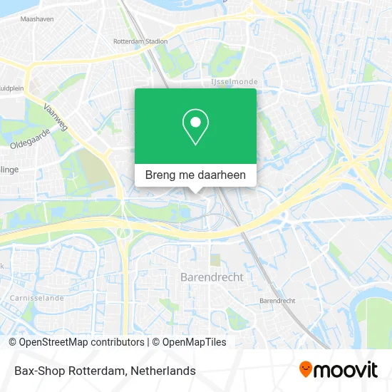 Bax-Shop Rotterdam kaart
