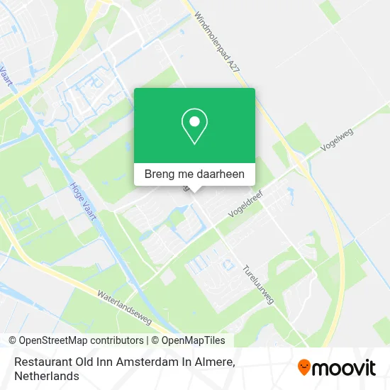 Restaurant Old Inn Amsterdam In Almere kaart