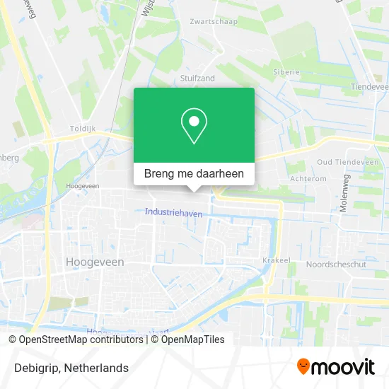 Debigrip kaart