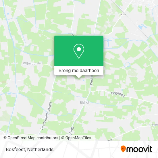 Bosfeest kaart