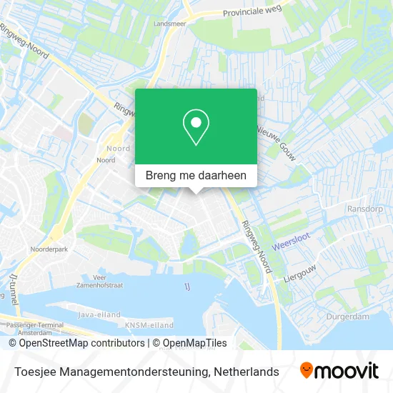 Toesjee Managementondersteuning kaart