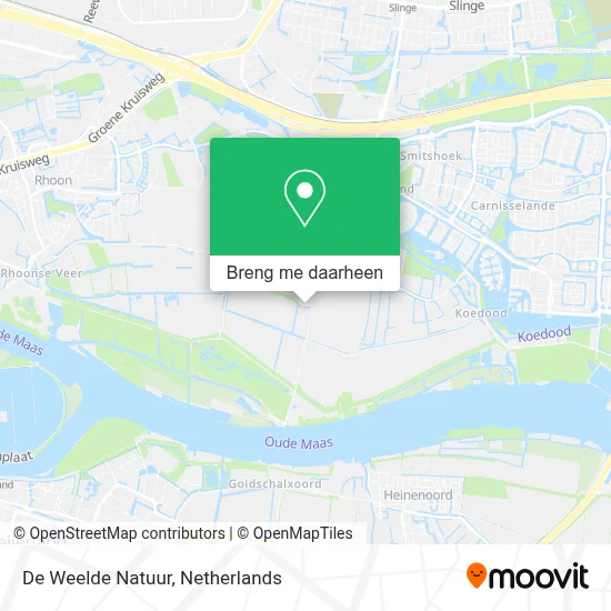 De Weelde Natuur kaart