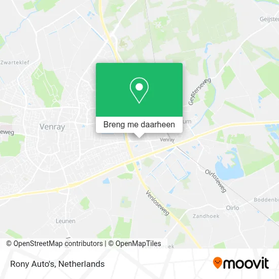 Rony Auto's kaart
