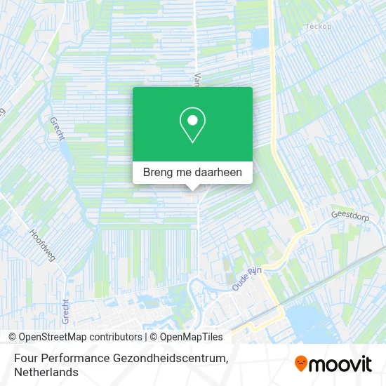 Four Performance Gezondheidscentrum kaart