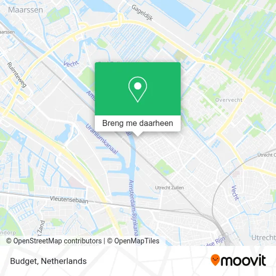 Budget kaart