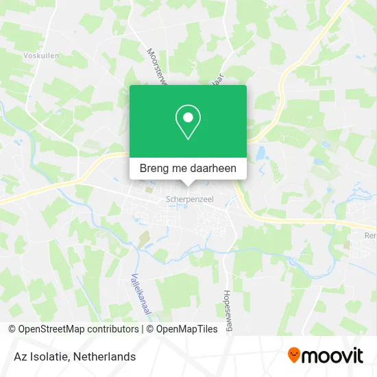 Az Isolatie kaart