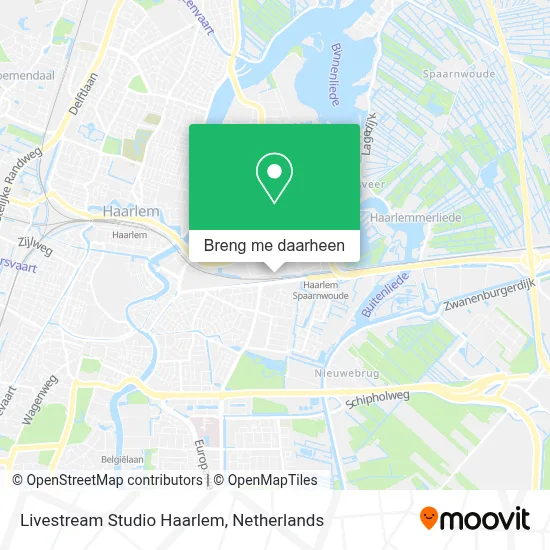 Livestream Studio Haarlem kaart
