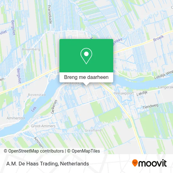 A.M. De Haas Trading kaart
