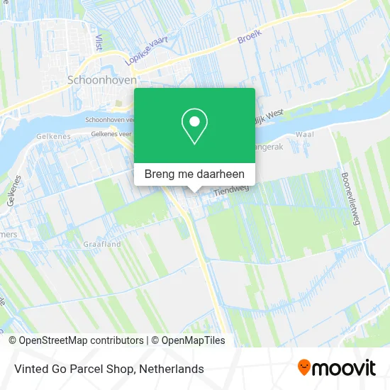 Vinted Go Parcel Shop kaart