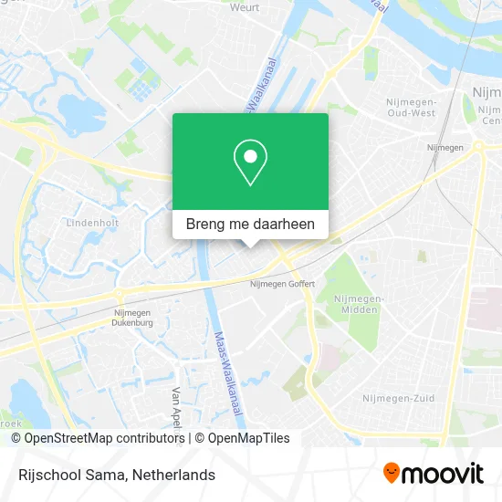 Rijschool Sama kaart