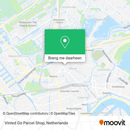 Vinted Go Parcel Shop kaart