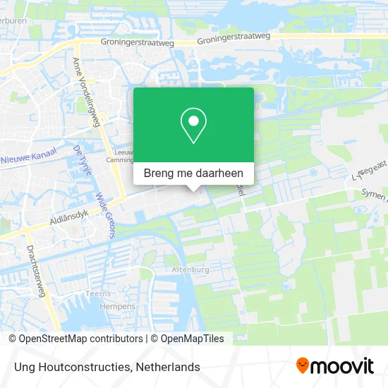 Ung Houtconstructies kaart