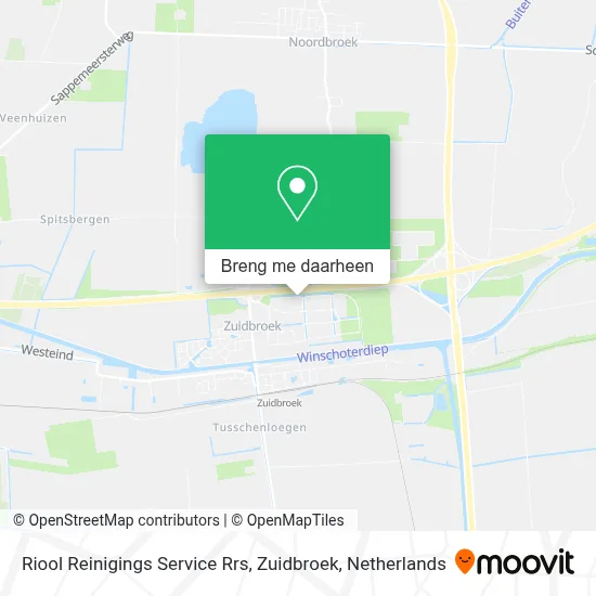 Riool Reinigings Service Rrs, Zuidbroek kaart