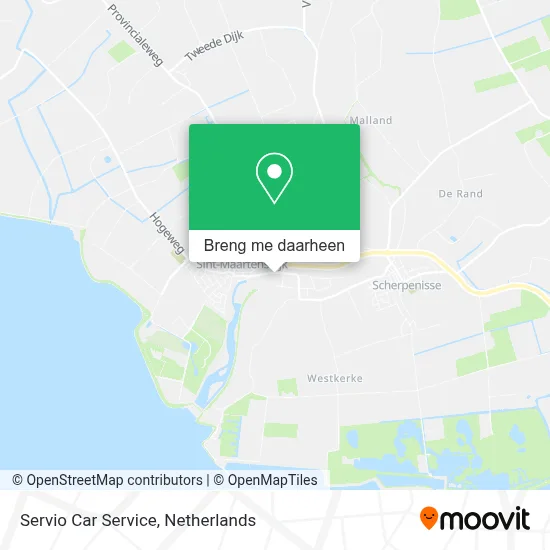 Servio Car Service kaart