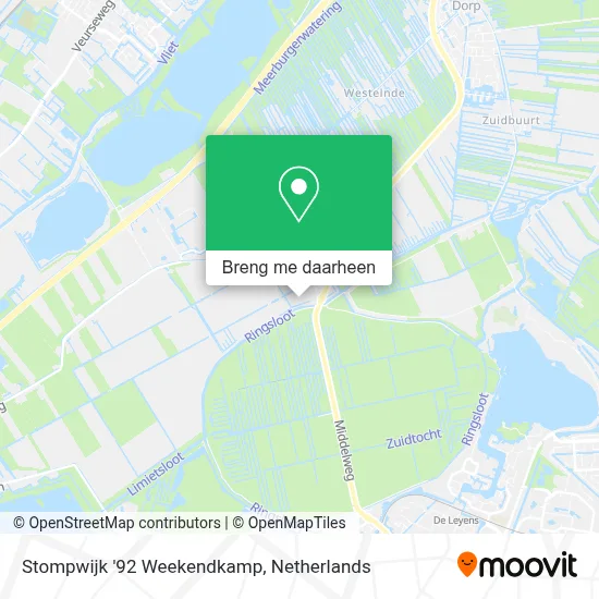 Stompwijk '92 Weekendkamp kaart