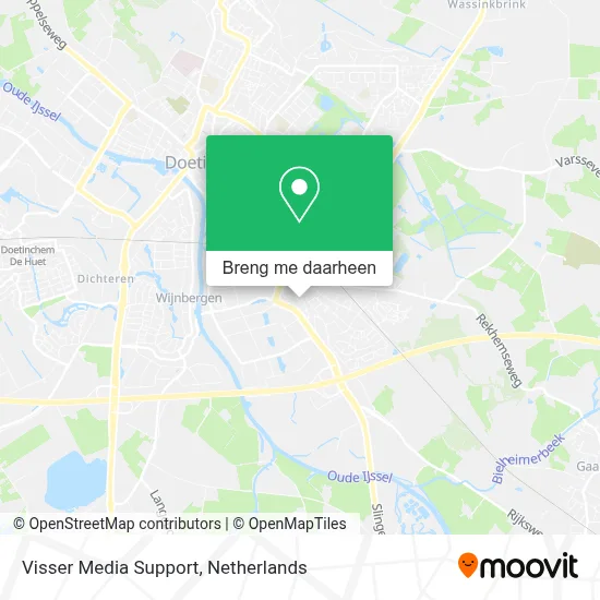 Visser Media Support kaart