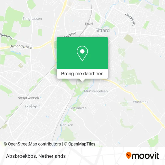 Absbroekbos kaart