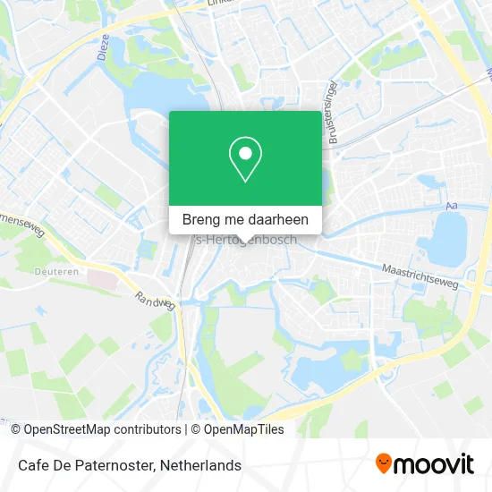 Cafe De Paternoster kaart