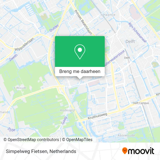 Simpelweg Fietsen kaart