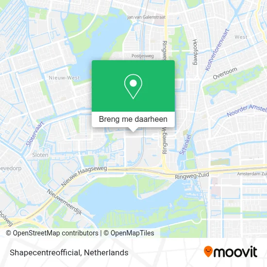 Shapecentreofficial kaart